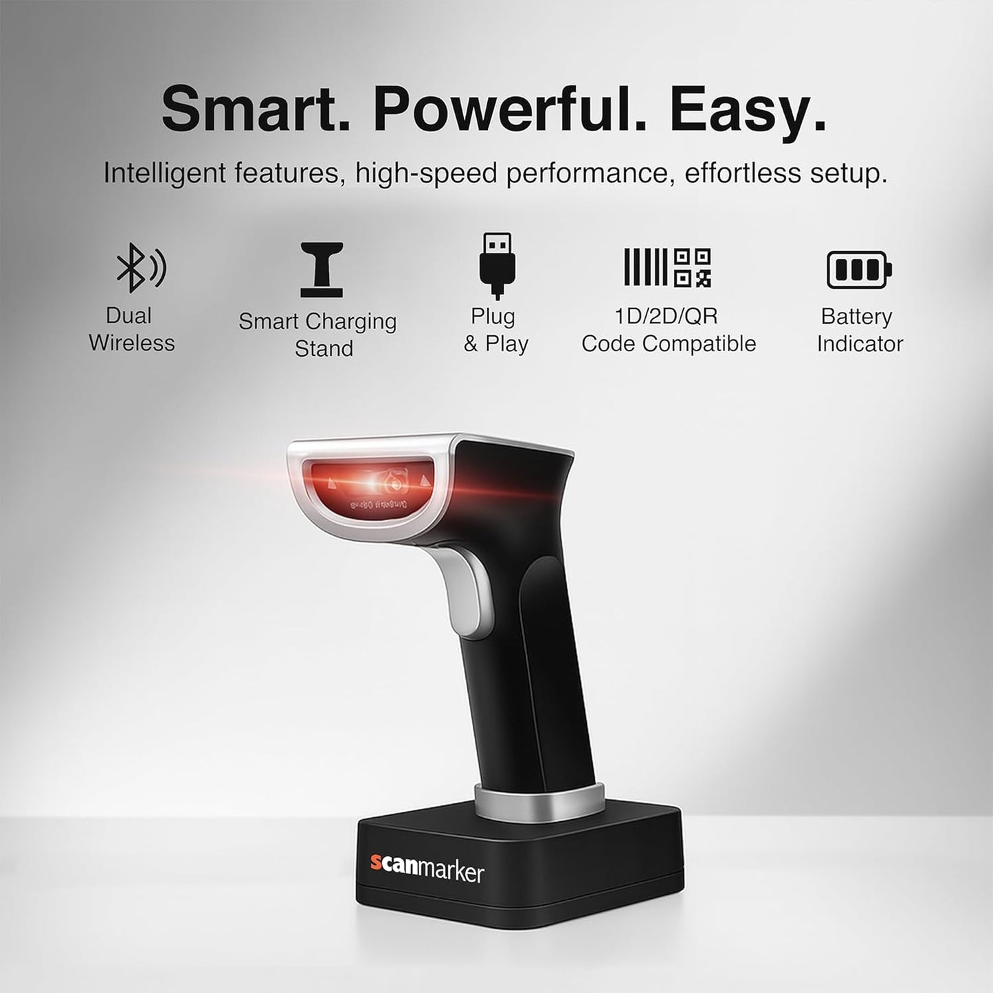 1D/2D Wireless Barcode Scanner