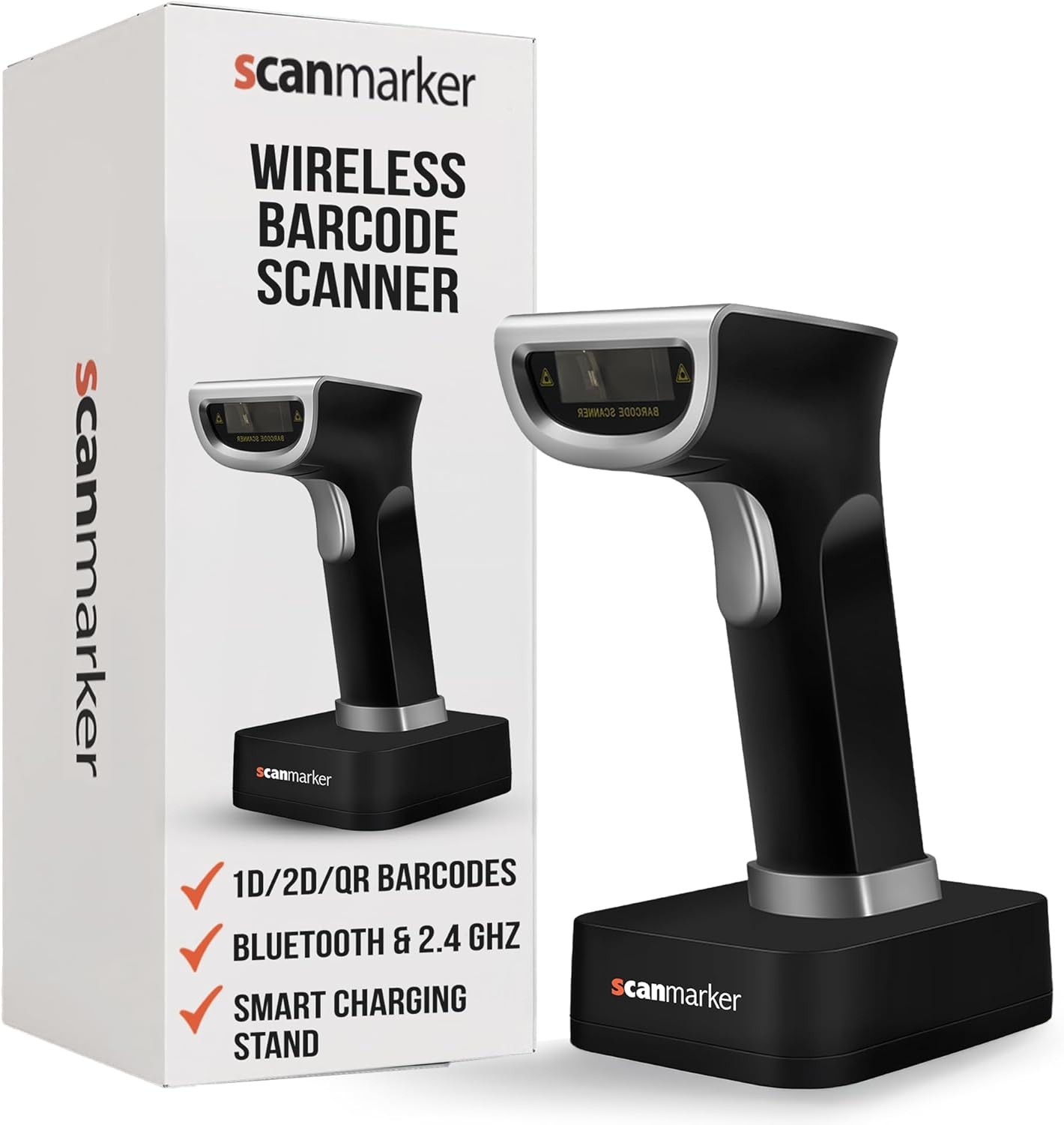 1D/2D Wireless Barcode Scanner