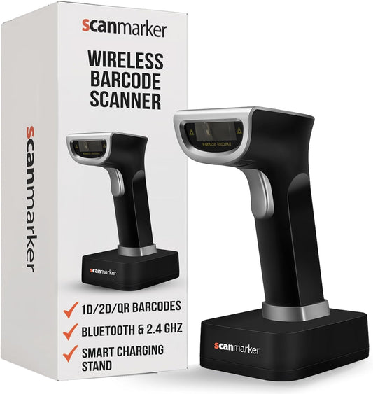 1D/2D Wireless Barcode Scanner