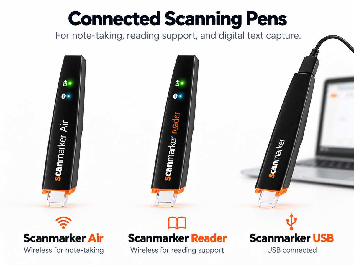 Scanmarker Air Reader USB connected scanning pen comparison